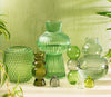 Sass & Belle: Glass Bobble Vase - Green (16x20cm)