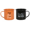 Wicked Witch Enamel Mugs - Set of 2