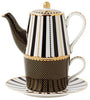 Maxwell & Williams: Teas & C's Regency Tea for One With Infuser - Black (340ml)