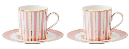 Maxwell & Williams: Teas & C's Regency Demi Cup & Saucer Set - Pink (100ml) (Set of 2)