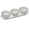 Ladelle: Marguerite 4 Piece White Bowl & Tray Set