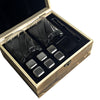 Whiskey Stones Set With Crystal Glasses