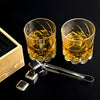 Whiskey Stones Set With Crystal Glasses