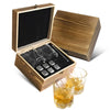 Whiskey Stones Set With Crystal Glasses