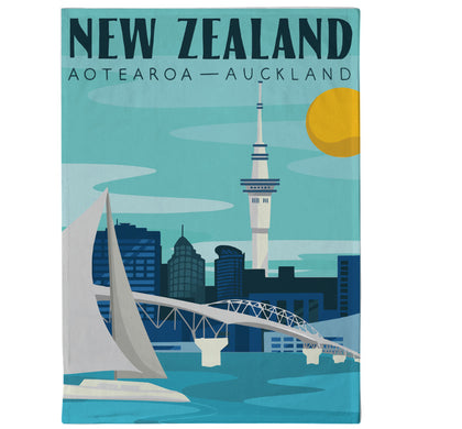 Moana Road: Tea Towel - Auckland