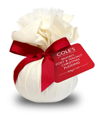 Coles Puddings: Brandy, Port & Walnut Christmas Pudding - 454g