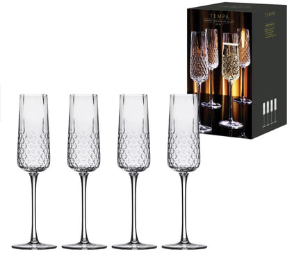 Tempa: Jasper 4 Piece Champagne Glass