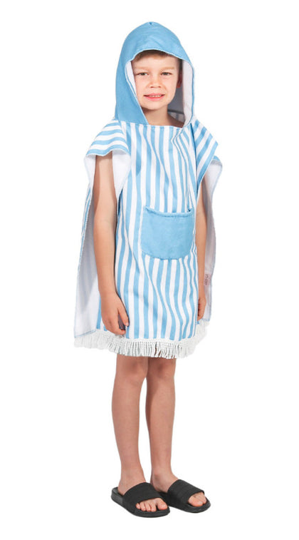 Splosh: Kids Hooded Towel Poncho - Blue