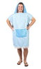 Splosh: Adults Hooded Towel Poncho - Blue