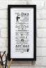 Ultimate Gift for Man: Wall Art Dad