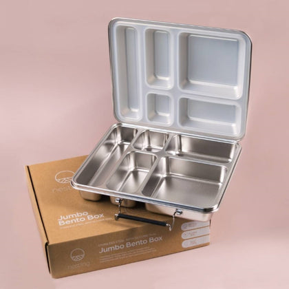 Nestling: Stainless Steel Jumbo Bento Box