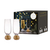 Kiara: Gold Champagne Glass Set - Ladelle