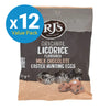 RJ's Licorice Milk Chocolate Hunting Easter Eggs 120g (Box of 12) (12 Pack)