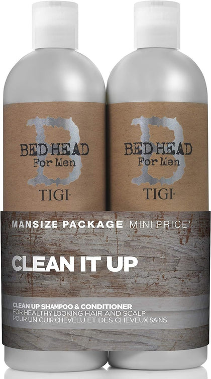 TIGI Bed Head: Men Clean Up Shampoo & Conditioner (750ml)