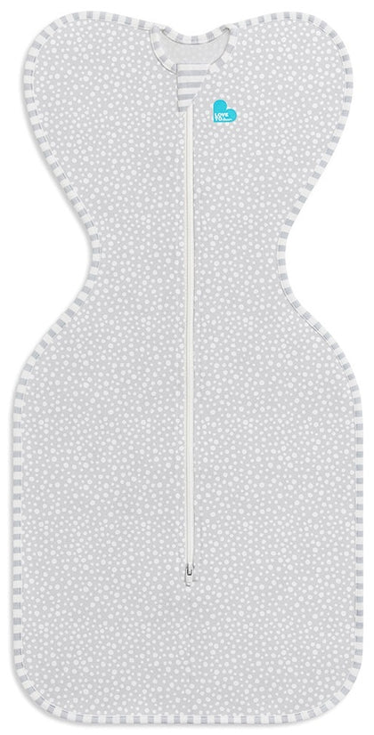 Love to Dream: Swaddle UP Bamboo 1.0 TOG - Wave Dot Grey (Newborn) (Suitable for 2.2-3.8kg)