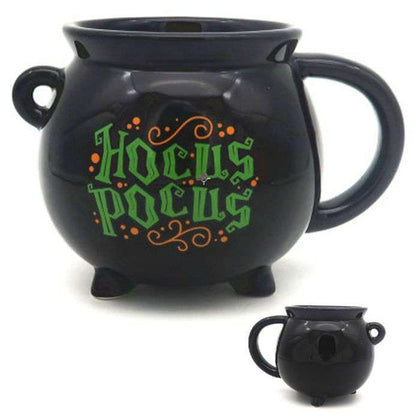 Hocus Pocus Black Cauldron Ceramic Shaped Mug