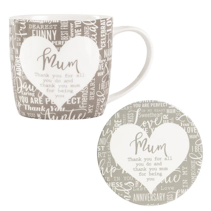 Mug & Coaster Mum - Said with Sentiment