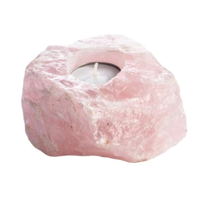 Tealight Holder - Rose Quartz