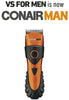 ConairMan: Rugged Commander Head Clipper with Turbo Power Boost