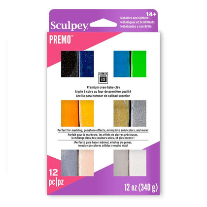 Sculpey Premo Accents Mixed (Pack Of 12)