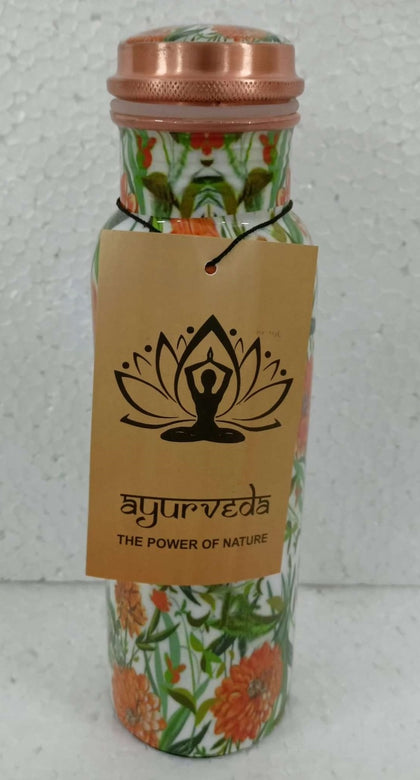 Ayurveda Ayurveda Copper Floral Bottle (750ml)