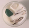 Crystal Soy Wax Candle - White Sage, Clear Quartz & Aventurine