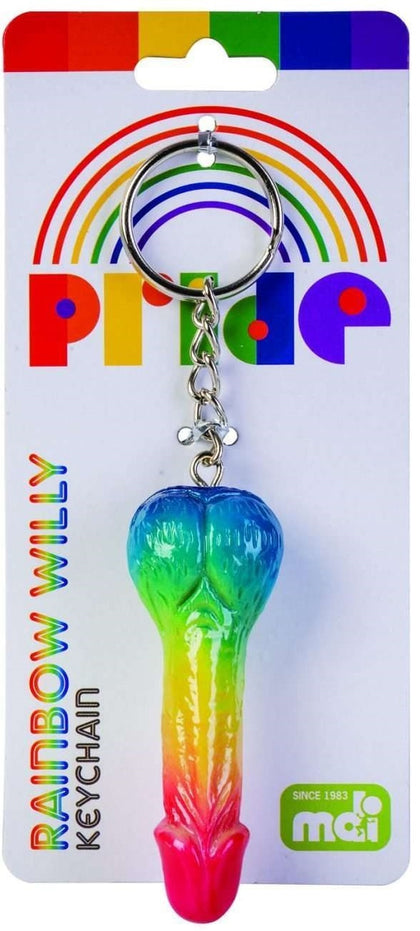 Rainbow Willy Keychain