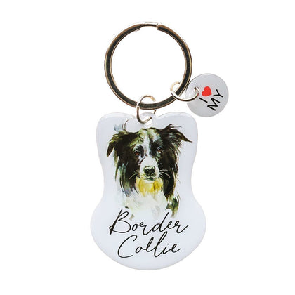 Splosh: Pet Keyring Border Collie