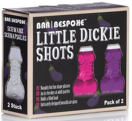 Bar Bespoke: Little Dickie Shot Glasses (2 Pack)