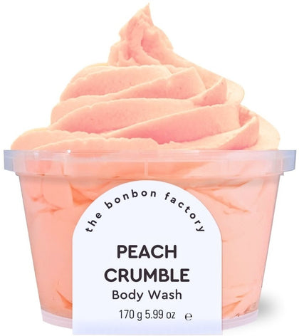 The Bonbon Factory: Body Wash & Scrub - Peach Crumble (170g)