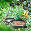 GREENHAVEN 2 in 1 Hanging Bird Feeder & Bird Bath - Grey