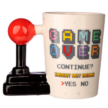 Game Over: Joystick Shaped Handle Mug - Arcade