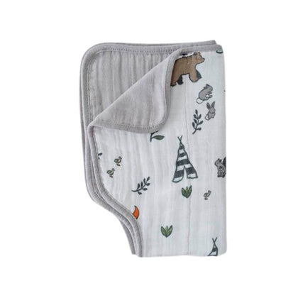 Little Unicorn - Muslin Burp Cloth - Forest Friends