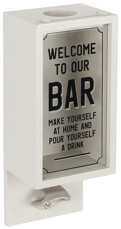 Mt Meru: Garden Bar Bottle Opener Plaque - Grey (26x10.5cm)