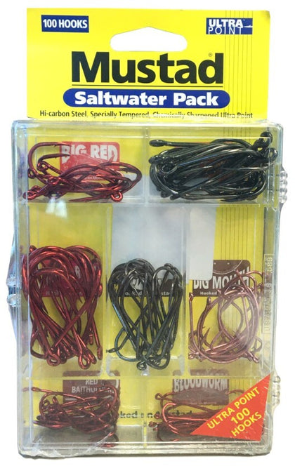 Mustad Saltwater Assorted Hooks Pack x 100