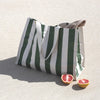 Sunnylife: Carryall Beach Bag - The Vacay Olive Stripe