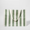 Sunnylife: Carryall Beach Bag - The Vacay Olive Stripe