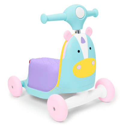 Skip Hop: Zoo Ride On 3 In 1 Scooter - Unicorn