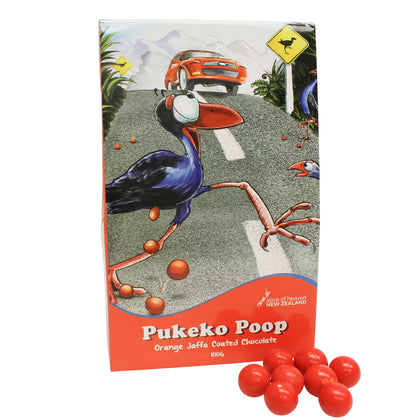 Slice of Heaven: Pukeko Poop - Jaffa Coated Chocolates 100g