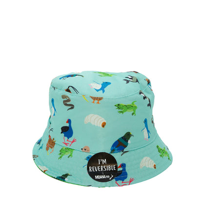 Moana Road: Kids OG Bucket Hat - Green