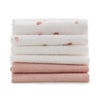 Little Bamboo: Muslin Washers - Dusty Rose (6 pk) (Pink)