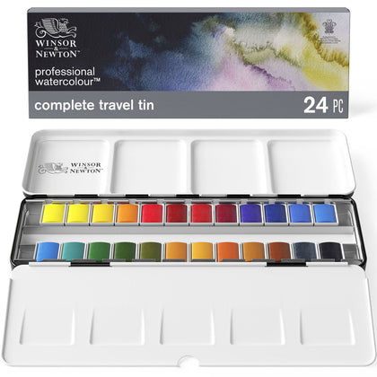 Winsor & Newton: Cotman Watercolour - Complete Travel Tin (24 HPan)