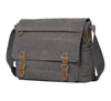 Troop London: Classic Laptop Messenger Bag - Charcoal