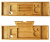 Expandable Bamboo Bathtub Tray